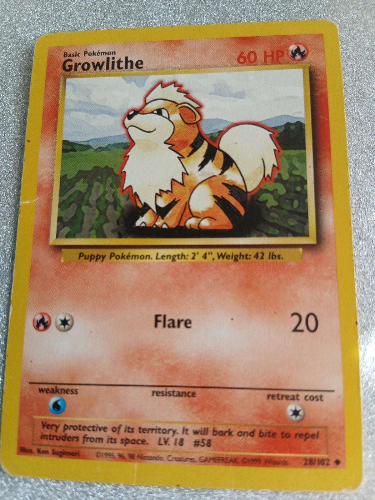 Growlithe 60 hp, Ophalen of Verzenden