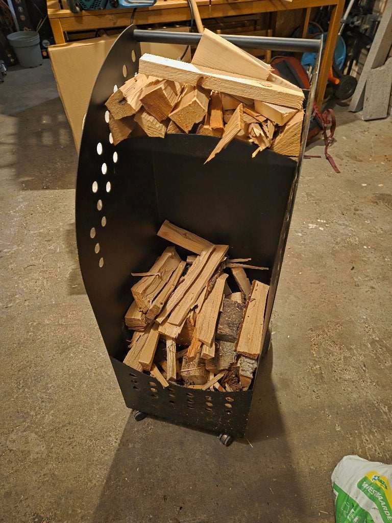 Houtkar / houtbak, Ophalen, Gebruikt