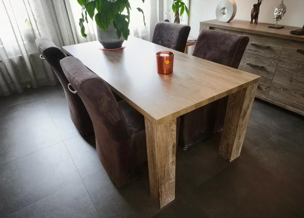 Salontafel, dressoir en eettafel, Huis en Inrichting, Tafels | Eettafels, Ophalen, Rechthoekig, 50 tot 100 cm