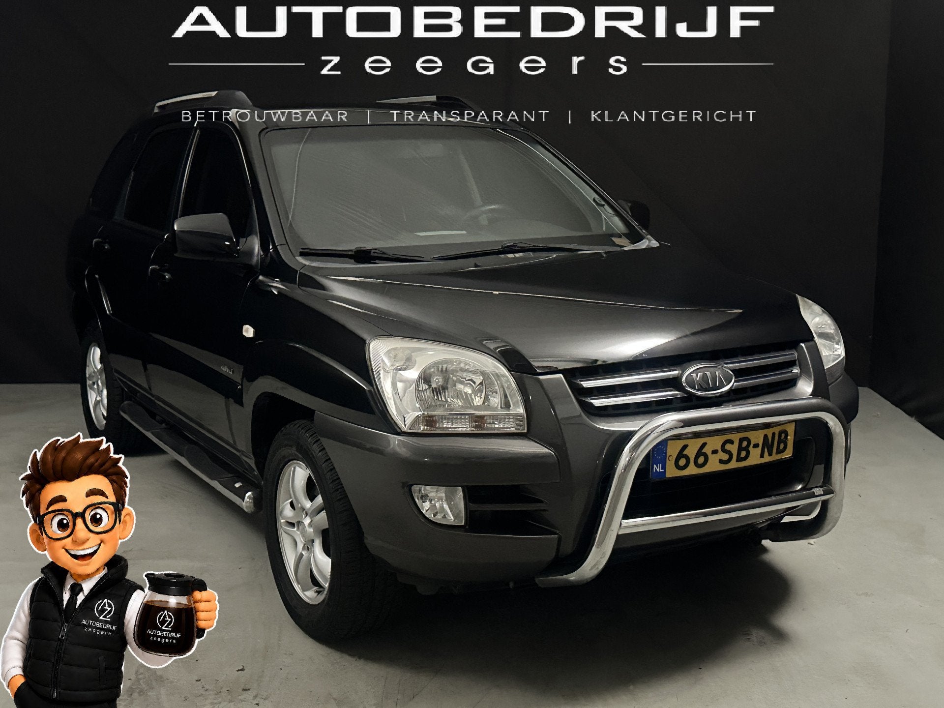 Kia Sportage 2.7 V6 X-treme 4WD *Multimedia*Automaat*Heatsea, Auto's, Kia, Automaat, Gebruikt, 2656 cc, Zwart