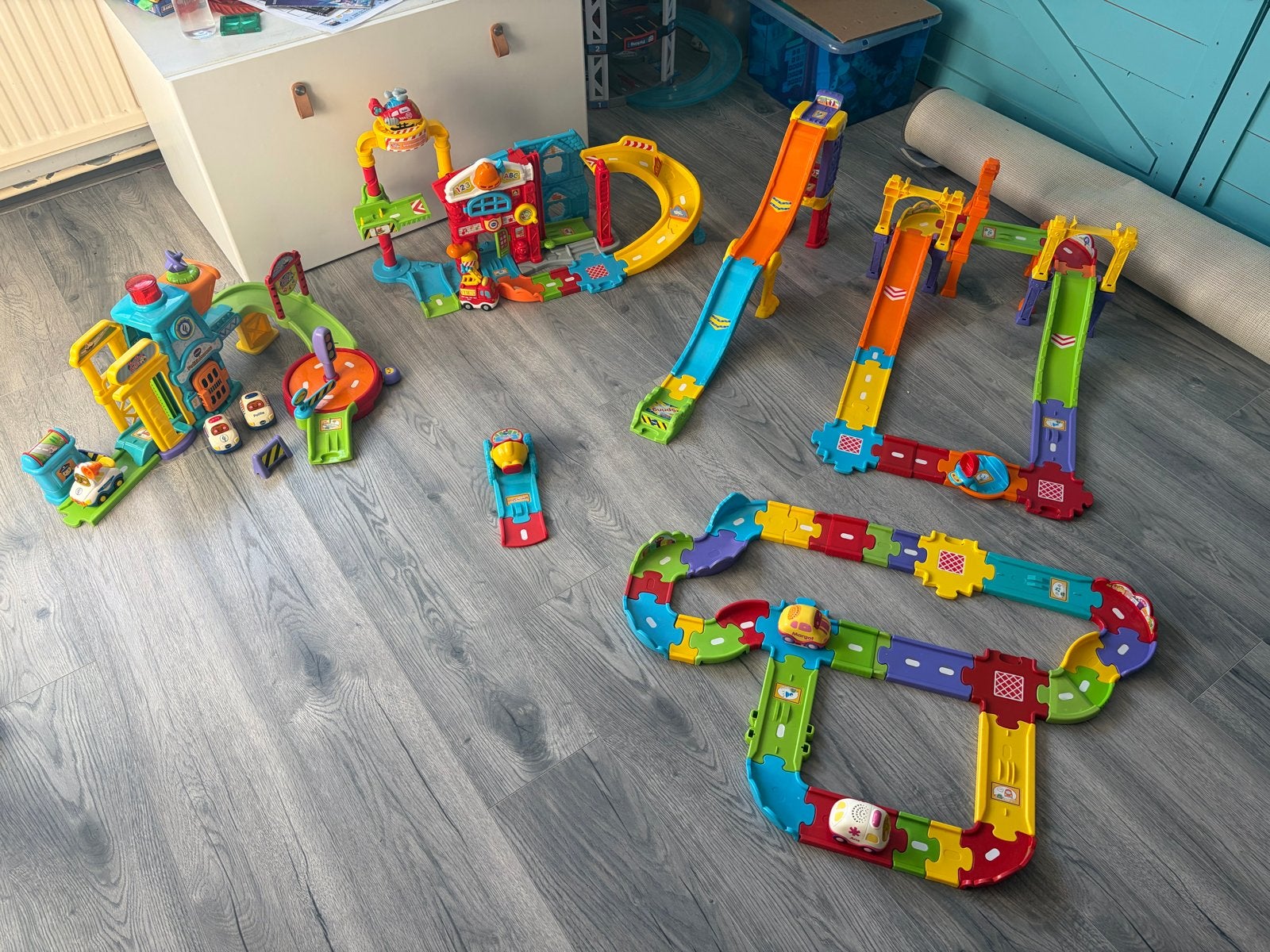 Grote VTech Toet Toet Auto's collectie: Brandweer, Politie,, Ophalen of Verzenden, Gebruikt, 2 tot 4 jaar