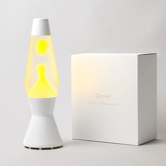 Gevraagd: Witte Mathmos Sabine Marcelis Lavalamp, Huis en Inrichting, Wit, Ophalen of Verzenden, Gebruikt, Lavalamp