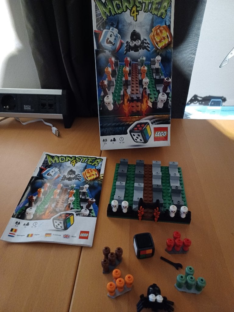 Lego dobbelspel monster 4 3837, Inclusief instructies, Lego, Ophalen of Verzenden, Zo goed als nieuw