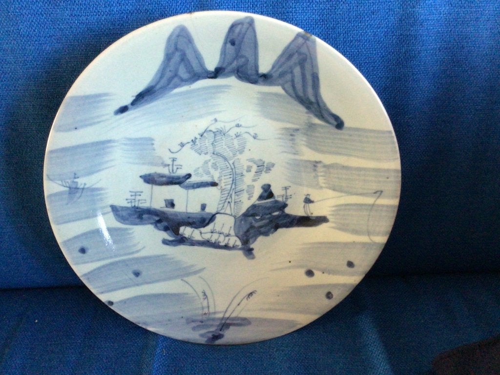 Prachtig, groot, antiek Chinees porseleinen bord +/- 1800, Antiek en Kunst, Verzenden