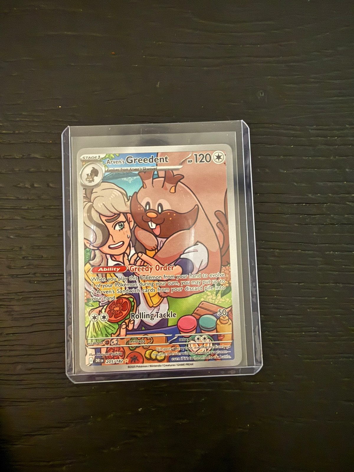 Pokémon | Arven's Greedent #205/182, Ophalen of Verzenden, Zo goed als nieuw