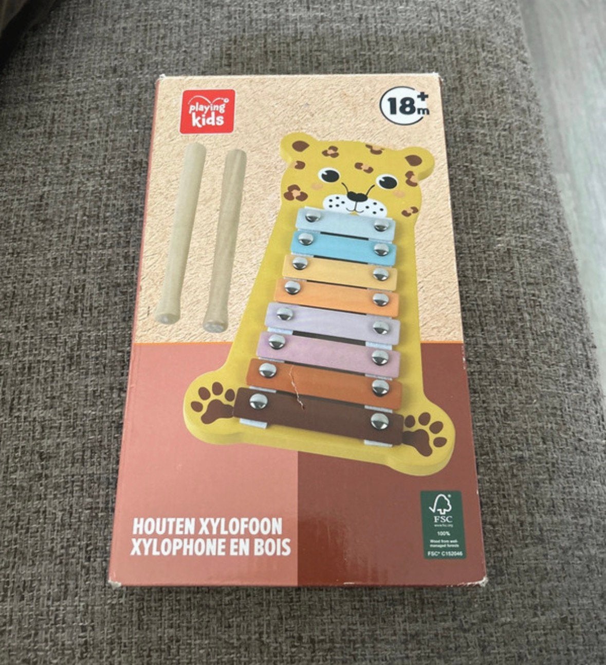 Houten xylofoon, Kinderen en Baby's, Speelgoed | Houten speelgoed, Verzenden, Gebruikt