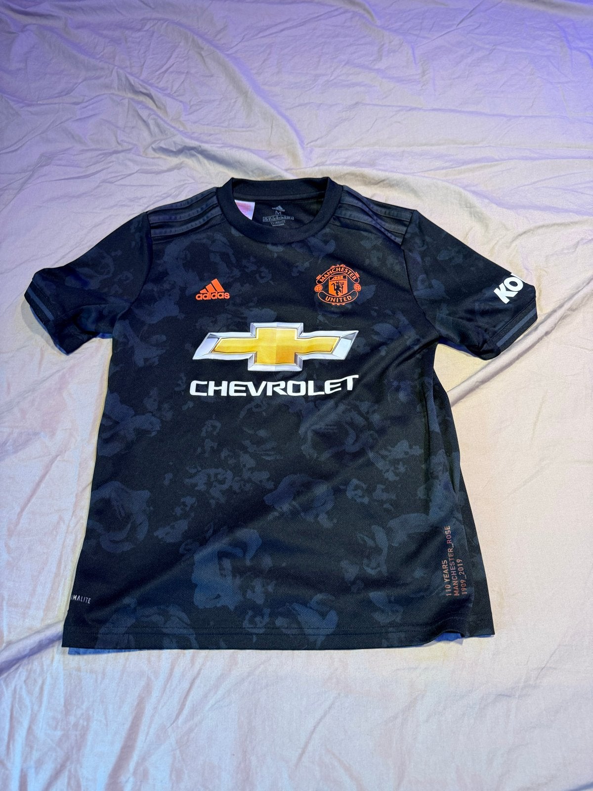 Manchester United Adidas Voetbalshirt Zwart Maat xs, Ophalen of Verzenden, Zo goed als nieuw, Maat 48/50 (M), Zwart