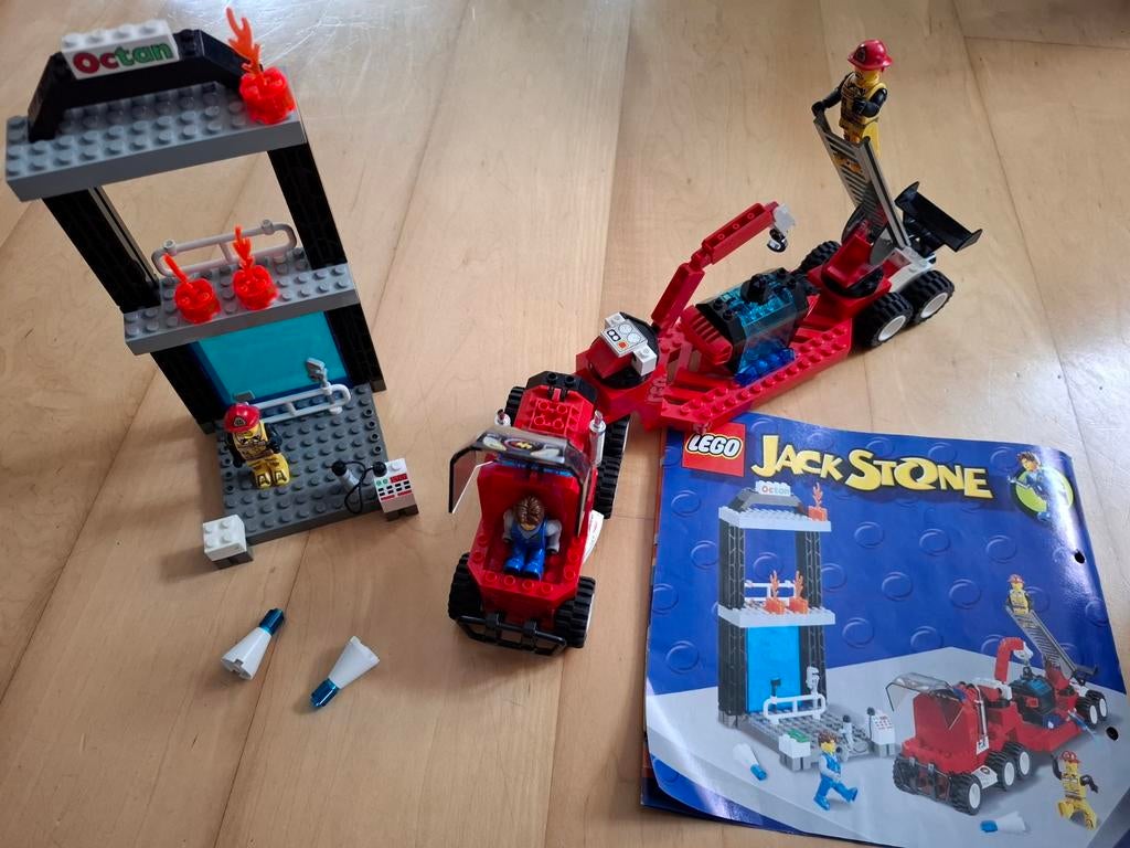Lego brandweer Jack Stone 4609, Ophalen, Gebruikt, Complete set, Lego