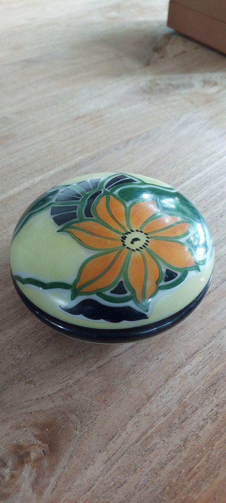 Moorcroft Stijl Bloemen Doosje - Vintage Decoratie, Ophalen of Verzenden