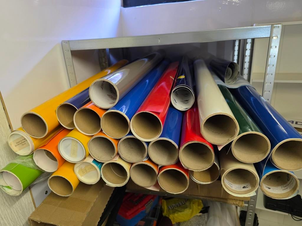 Diverse vinyl folie voor plotter - Verschillende kleuren, Meerkleurig, Ophalen of Verzenden, Zo goed als nieuw, Overige merken