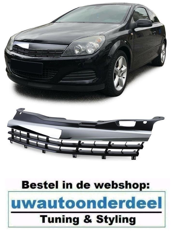 Embleemloze Sport Grill Chome / Glans Zwart Voor Opel Astra, Verzenden, Automotive Parts, A.parts@hotmail.nl, Trasmolenlaan 12 3447 GZ Woerden