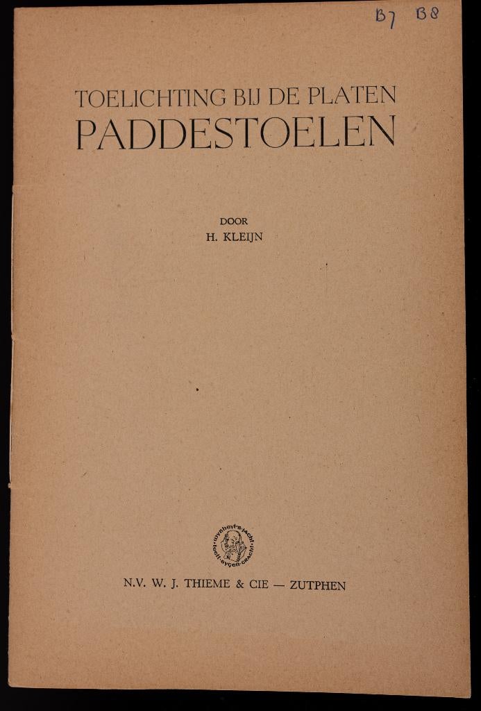 schoolplaat boekje    Paddestoelen ., Antiek en Kunst, Antiek | Schoolplaten, Ophalen of Verzenden, Natuur en Biologie