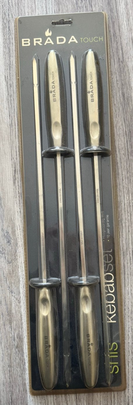 Nieuwe RVS spiezen / kebabspiesen set – ongebruikt, Ophalen of Verzenden, Nieuw