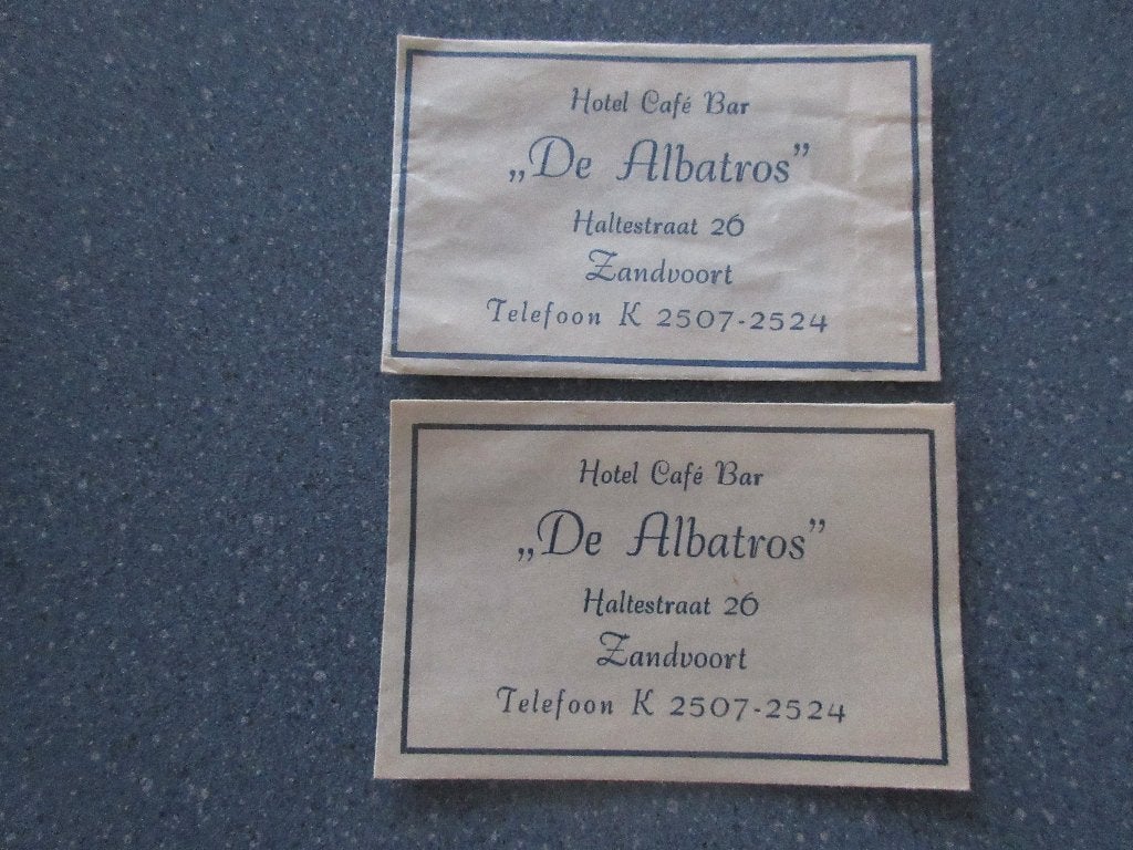 2 x Zandvoort, hotel-café-bar De Albatros, Verzenden, Nederland