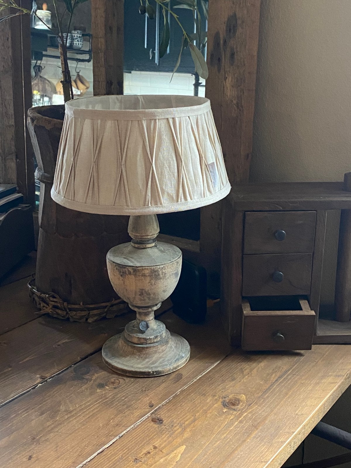 Riviera Maison cambridge lampshade, Huis en Inrichting, Lampen | Lampenkappen, Ophalen, Zo goed als nieuw, Rond, Minder dan 25 cm