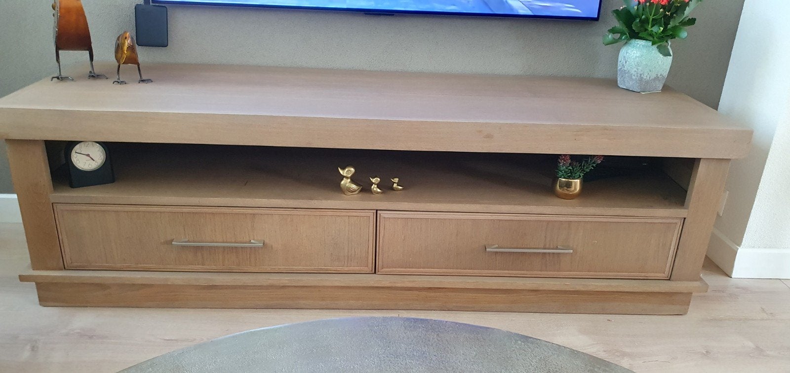 TV kast 165 x 50 x 50 cm. zgan., Ophalen, 150 tot 200 cm, Zo goed als nieuw, Minder dan 100 cm