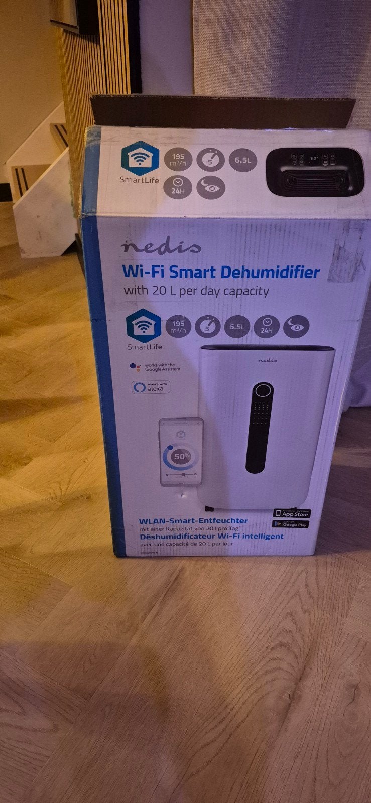 Nedis SmartLife 20L WiFi luchtontvochtiger - defect, Witgoed en Apparatuur, Airco's, Ophalen of Verzenden, Niet werkend, Ventileren