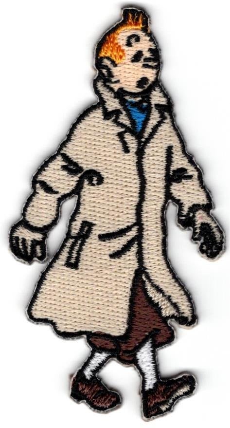 Kuifje Tintin patch embleem, Verzenden, Nieuw, Shirt