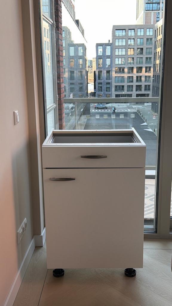 Bruynzeel Keukenkastje Wit 60 cm met Lade, Huis en Inrichting, Keuken | Keukenelementen, Gebruikt, Wit, Minder dan 100 cm, 25 tot 50 cm