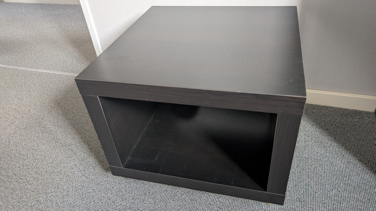 Besta salontafel op wielen - Donkerbruin, Ophalen, Gebruikt, 50 tot 100 cm, Vierkant