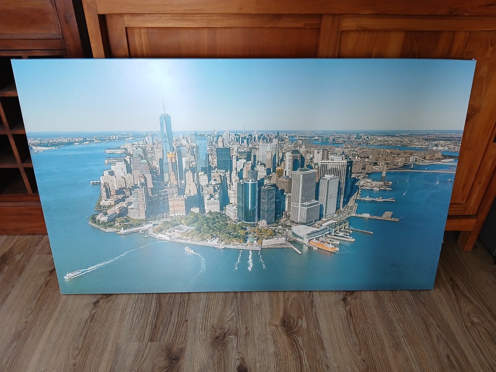 New York schilderij, Antiek en Kunst, Ophalen, Stadsgezicht