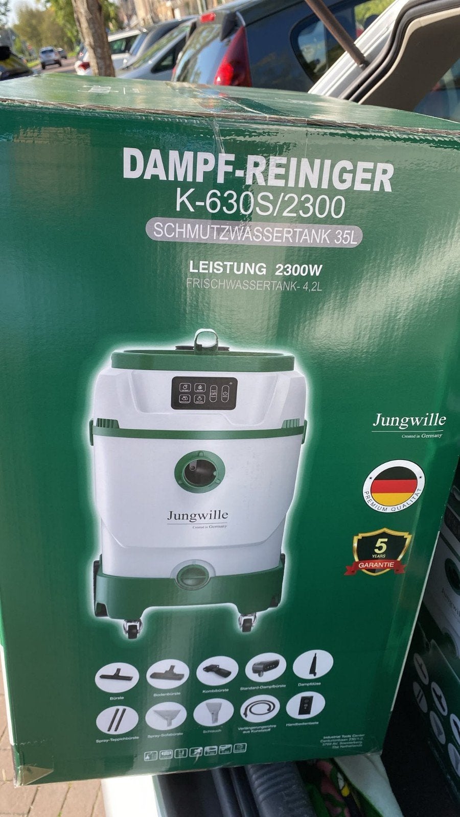 Jungwille Stoomreiniger K-630S/2300 - Nieuw in doos, Overige merken, Nieuw, Ophalen of Verzenden, Stoomreiniger