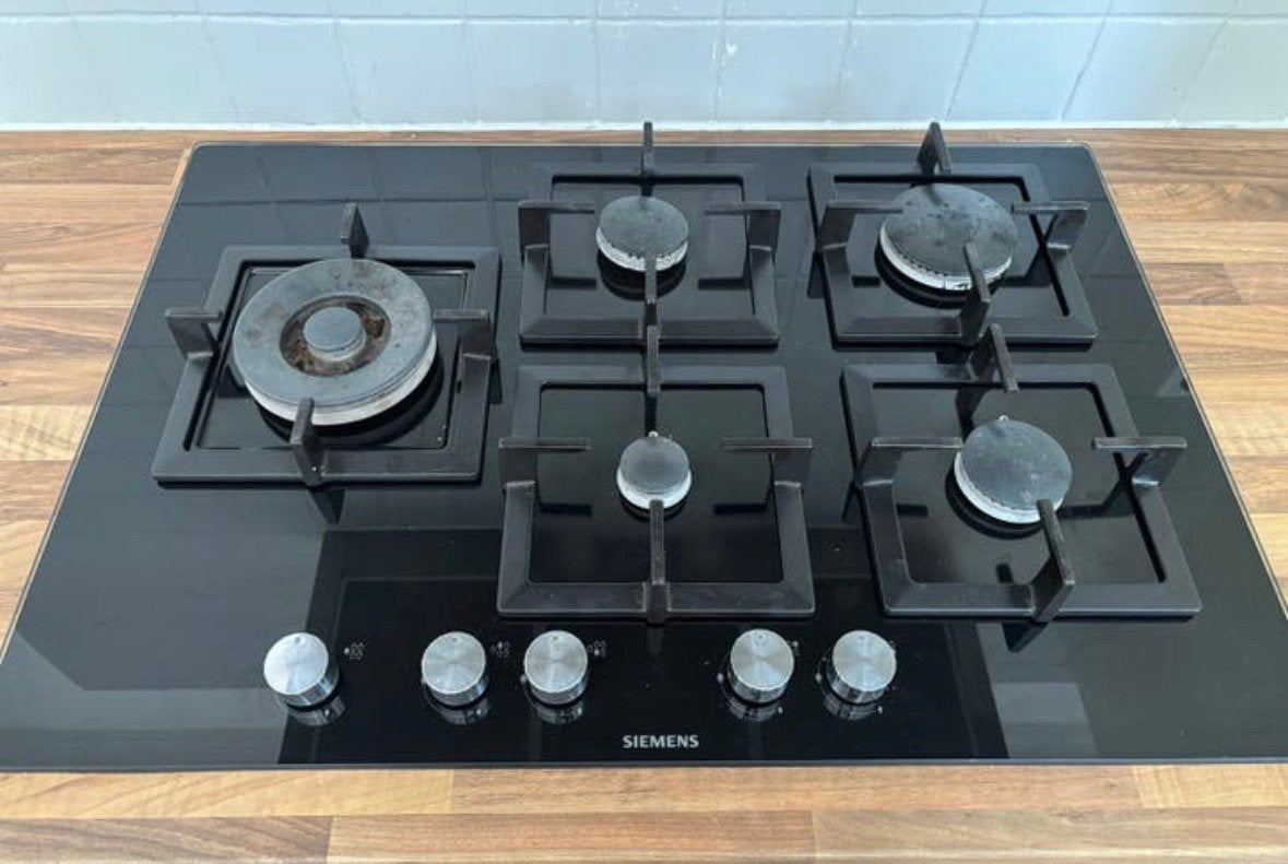 Gas kookplaat Siemens, Witgoed en Apparatuur, Kookplaten, Ophalen, Zo goed als nieuw, Inbouw, Gas