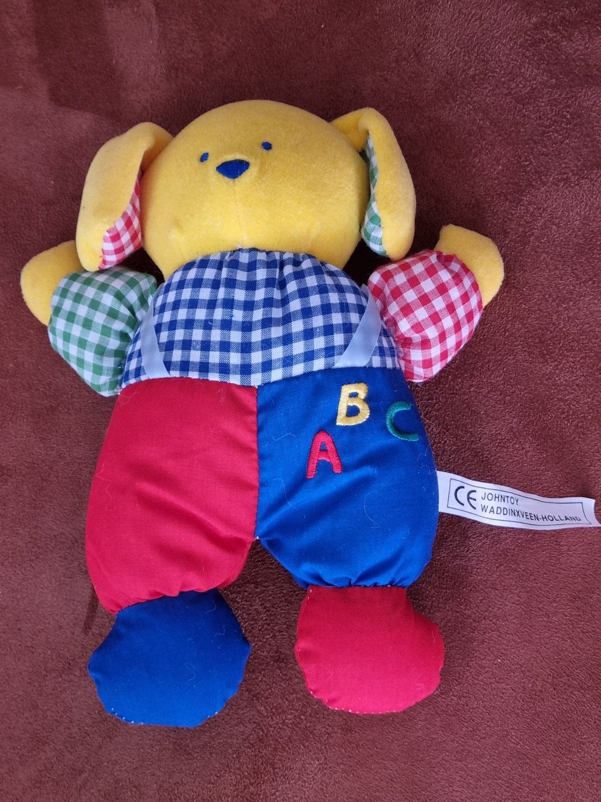 Vintage Johntoy Waddinxveen ABC Knuffel, Gebruikt, Overige merken, Overige karakters, Overige typen