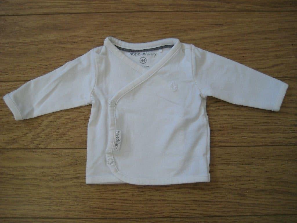 Noppies overslagtop wit maat 44 prematuur ZGAN, Kinderen en Baby's, Babykleding | Prematuur, Jongetje of Meisje, Ophalen of Verzenden