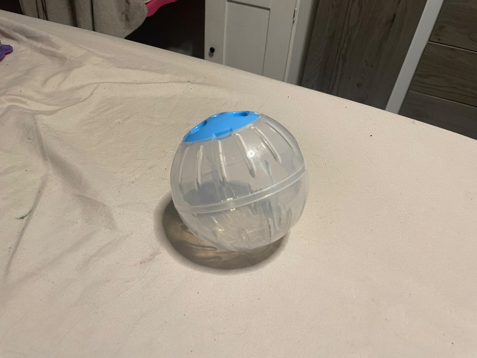 Hamsterbal en drinkbeker nieuw zonder zuignappen, Ophalen, Zo goed als nieuw