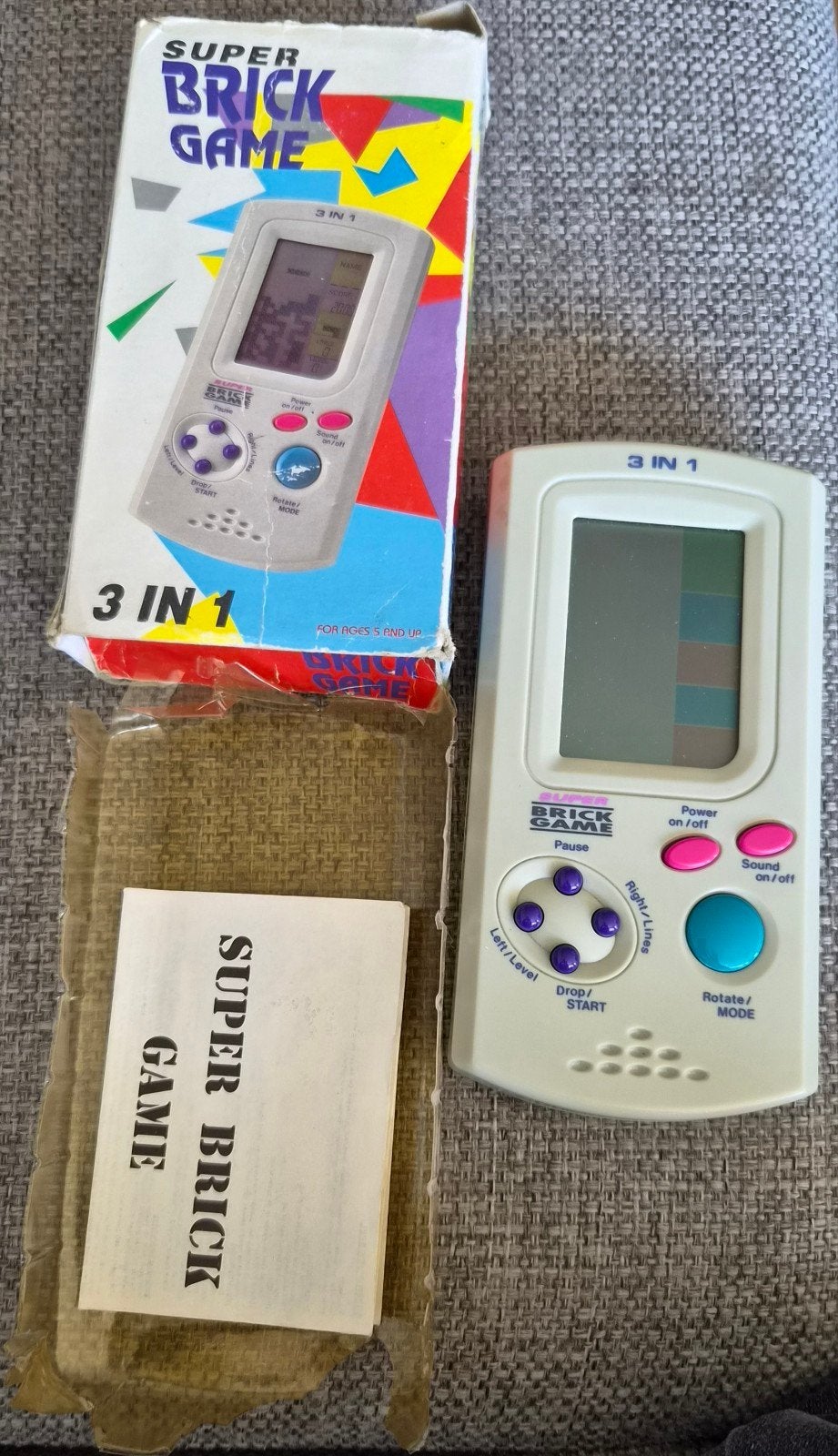 • Retro Super Brick Game 3 in 1, Ophalen of Verzenden, Gebruikt, Overige modellen