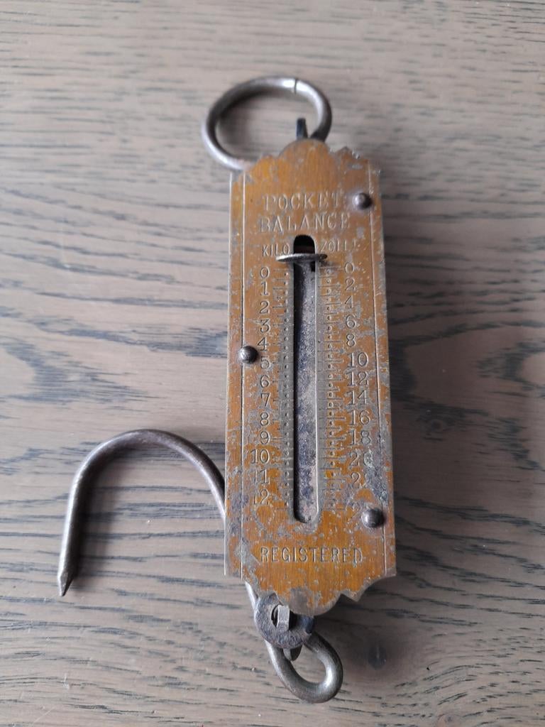 Hughes's patent pocket balance, Antiek en Kunst, Ophalen of Verzenden