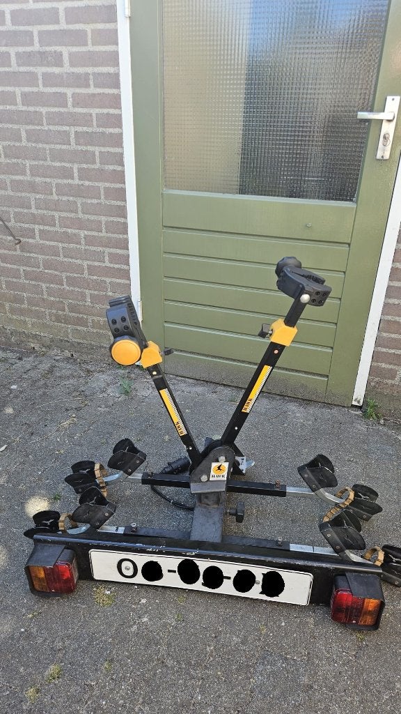 Fietsendrager voor op trekhaak (Hawk) voor 2 fietsen, Ophalen