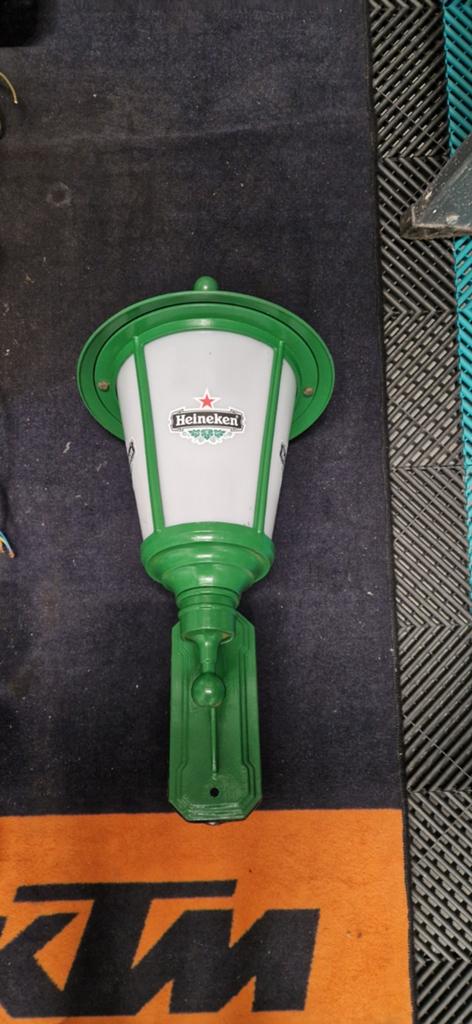 Heineken lamp, Verzamelen, Biermerken, Ophalen of Verzenden, Zo goed als nieuw, Reclamebord, Plaat of Schild, Heineken