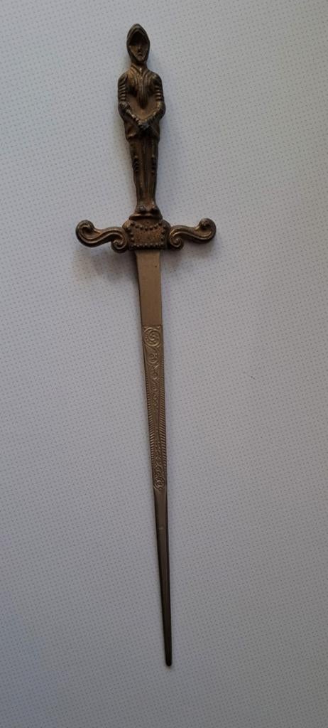 Vintage Briefopener Ridder Zwaard Dolk, Ophalen of Verzenden