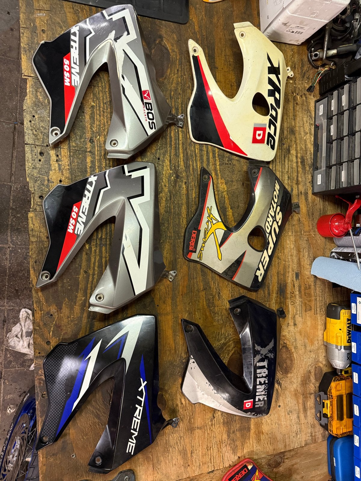 Derbi Xtreme originele kappen met stickers - diverse bouwjar, Gebruikt, Derbi, Derbi, Ophalen of Verzenden