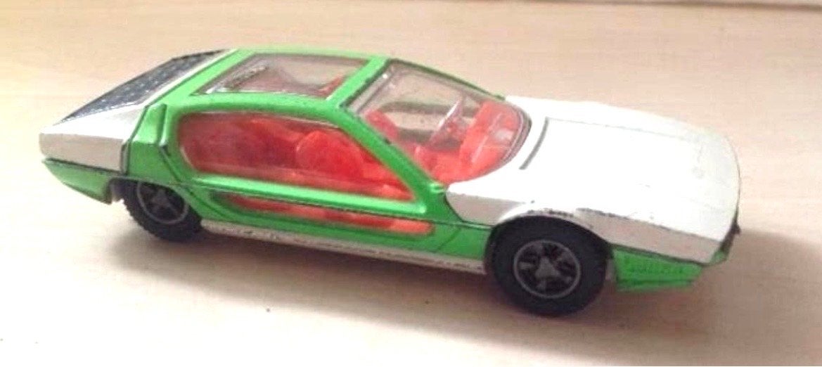 Dinky Toys Lamborghini Marzal 189 - Groen/Wit, Ophalen of Verzenden, Gebruikt, Auto, Dinky Toys