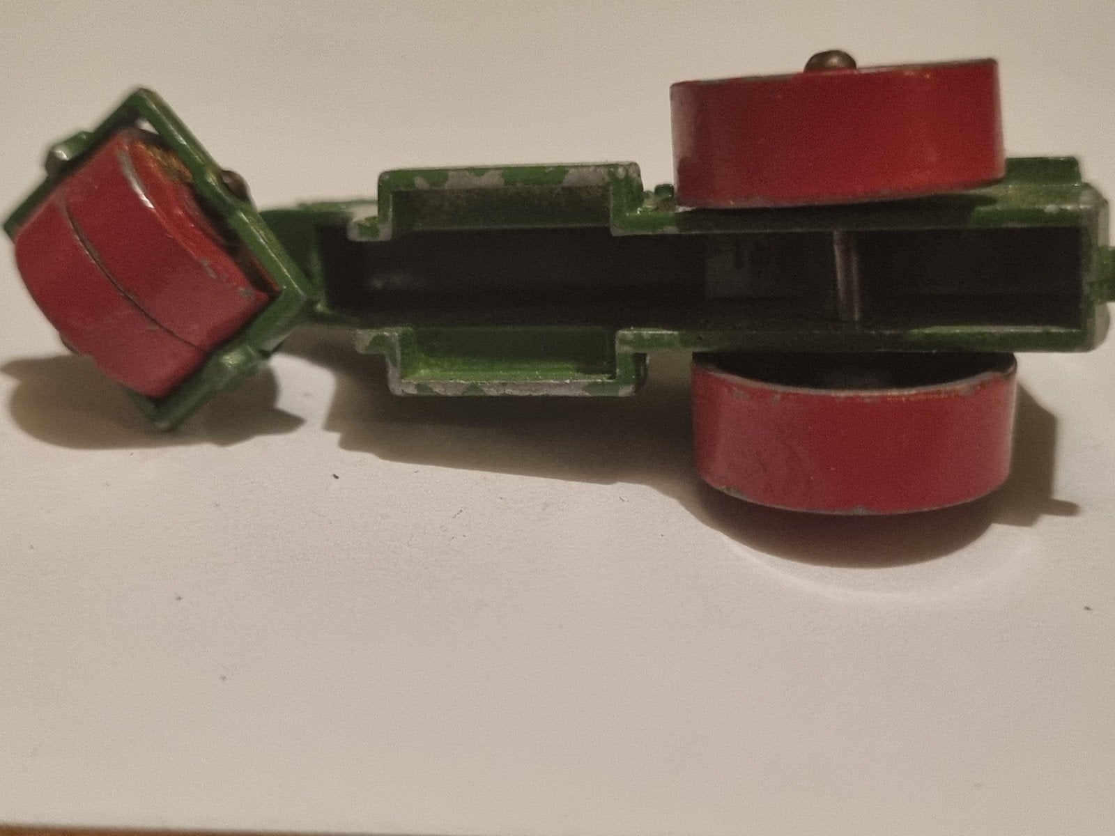 Vintage Dinky Toys Wegenwals - Groen/Rood, Ophalen of Verzenden