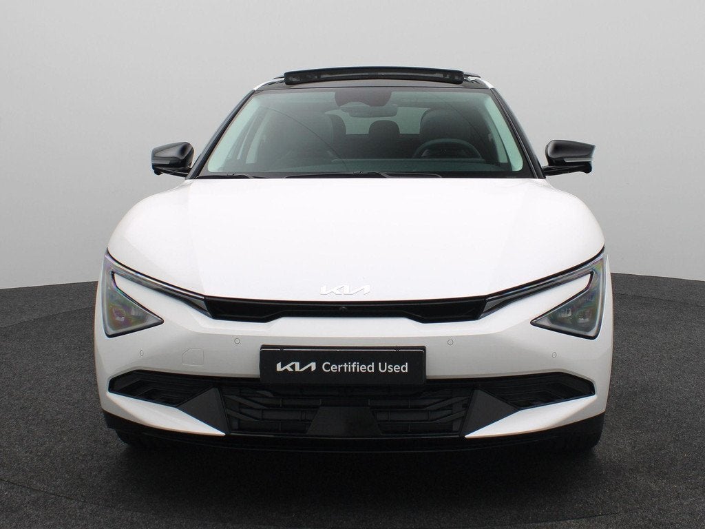 Kia EV6 Plus Advanced 84 kWh | LED | Stoel Stuur Verwarming, Auto's, Kia, Achterwielaandrijving, Lichtsensor, 1960 kg, Wit
