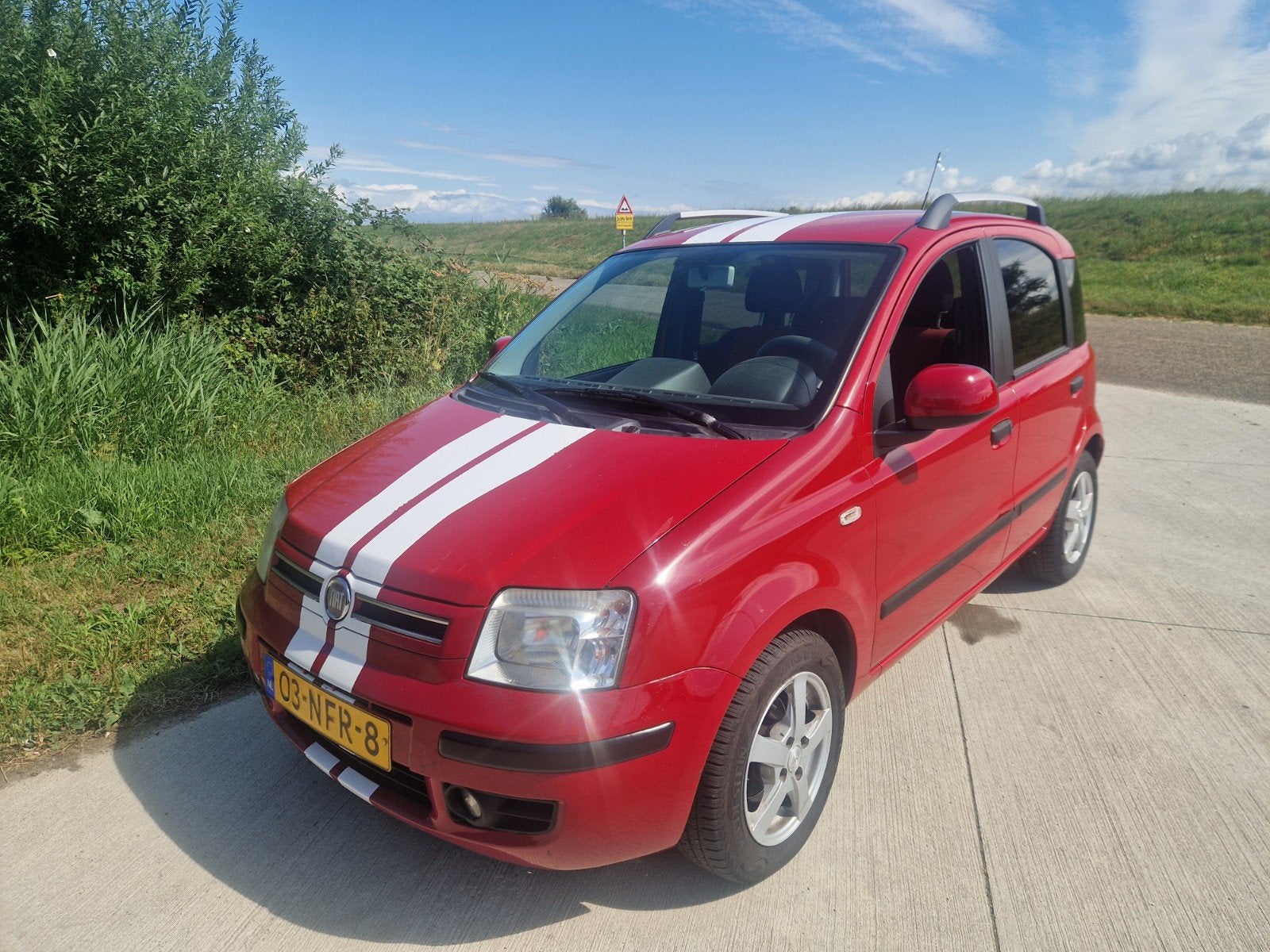 Fiat Panda 1.2 2010 Rood, Auto's, Stof, 1242 cc, Origineel Nederlands, Overige kleuren