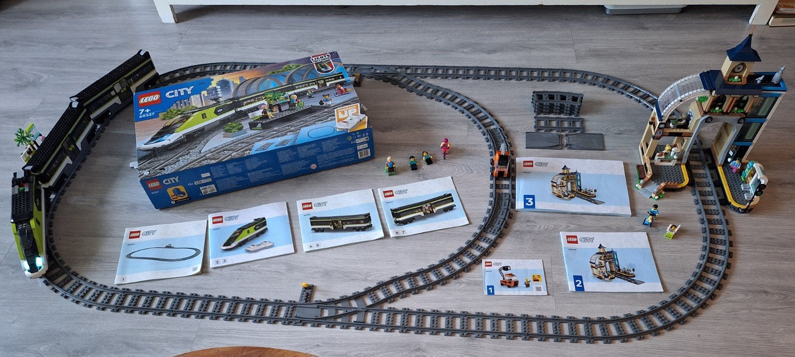 lego trein 60337 + station 60469, City, Lego, Ophalen of Verzenden, Zo goed als nieuw