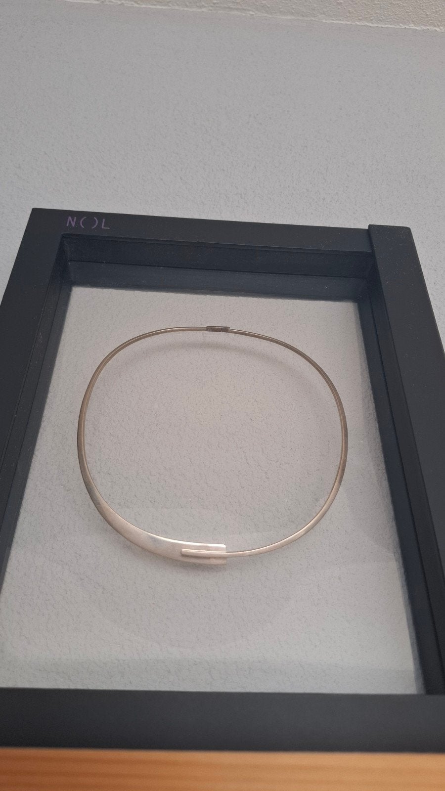 NOL 925 sterling zilveren design halscollier, Ophalen of Verzenden, Zilver