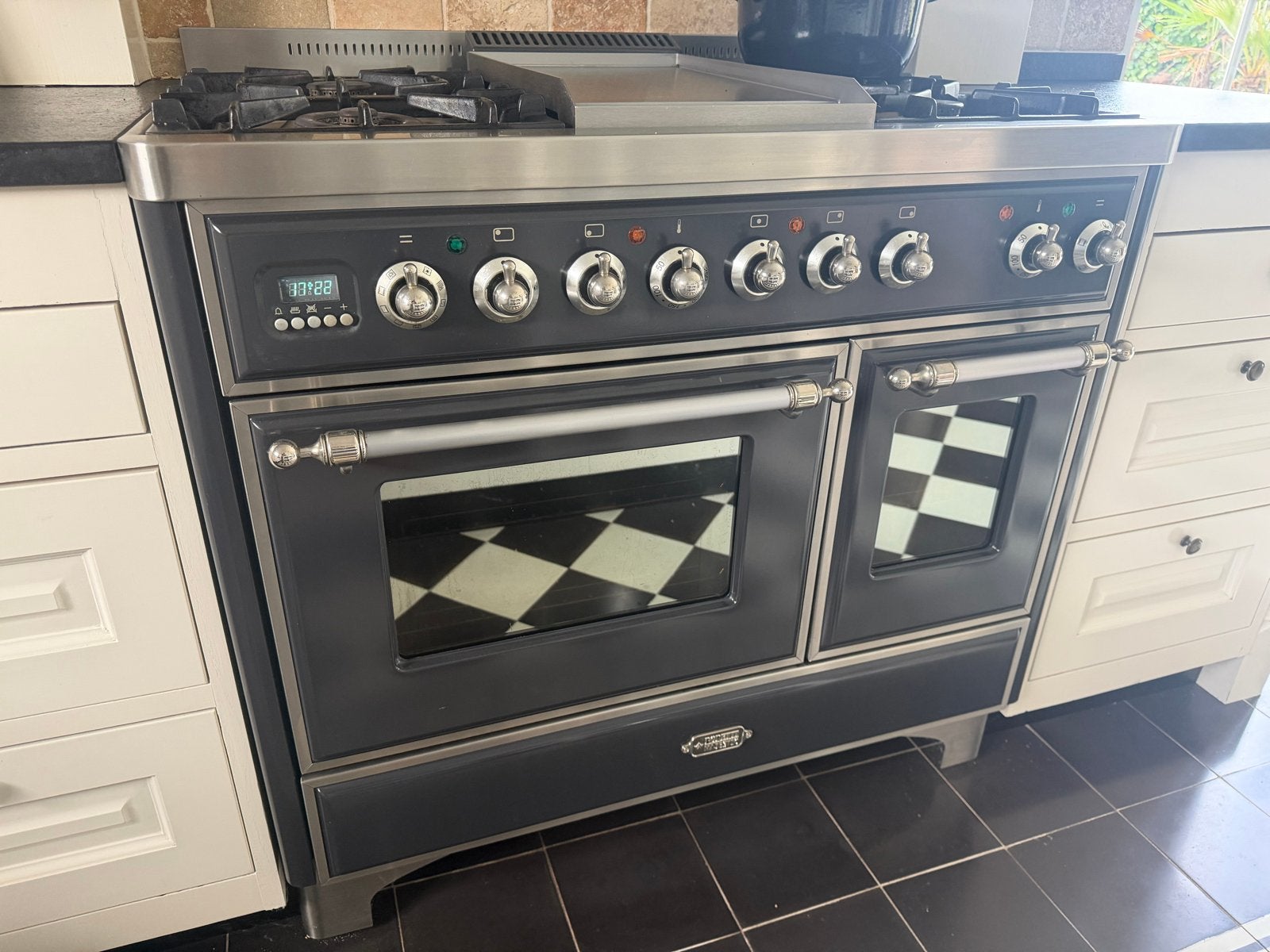Boretti Fornuis - Gasfornuis met dubbele oven, Ophalen, 60 cm of meer, Grill, Zo goed als nieuw