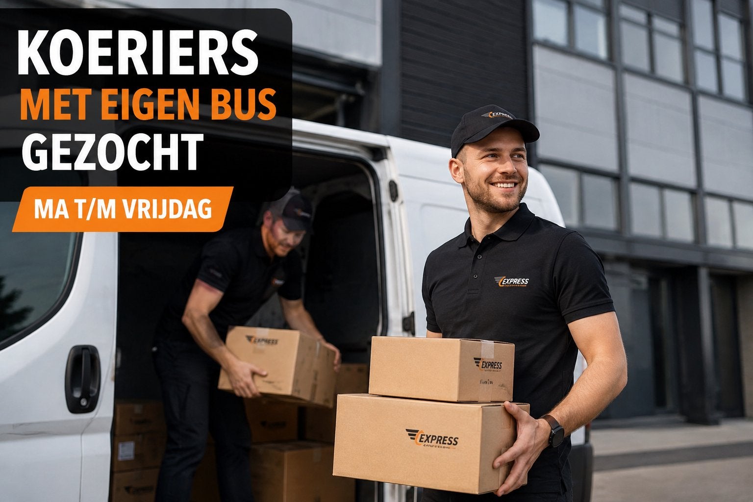 Koeriers met eigen bus gezocht, 33 - 40 uur, Overige niveaus, Starter, Overige vormen