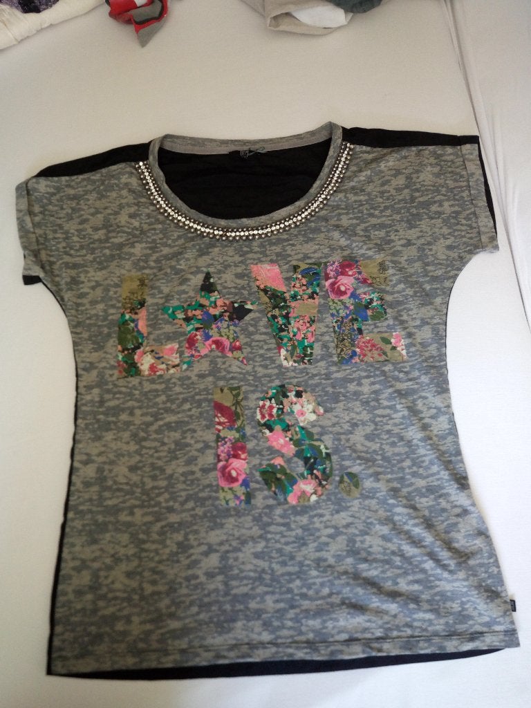 Dept T-shirt M, Kleding | Dames, T-shirts, Zwart, Ophalen of Verzenden, Zo goed als nieuw, Korte mouw