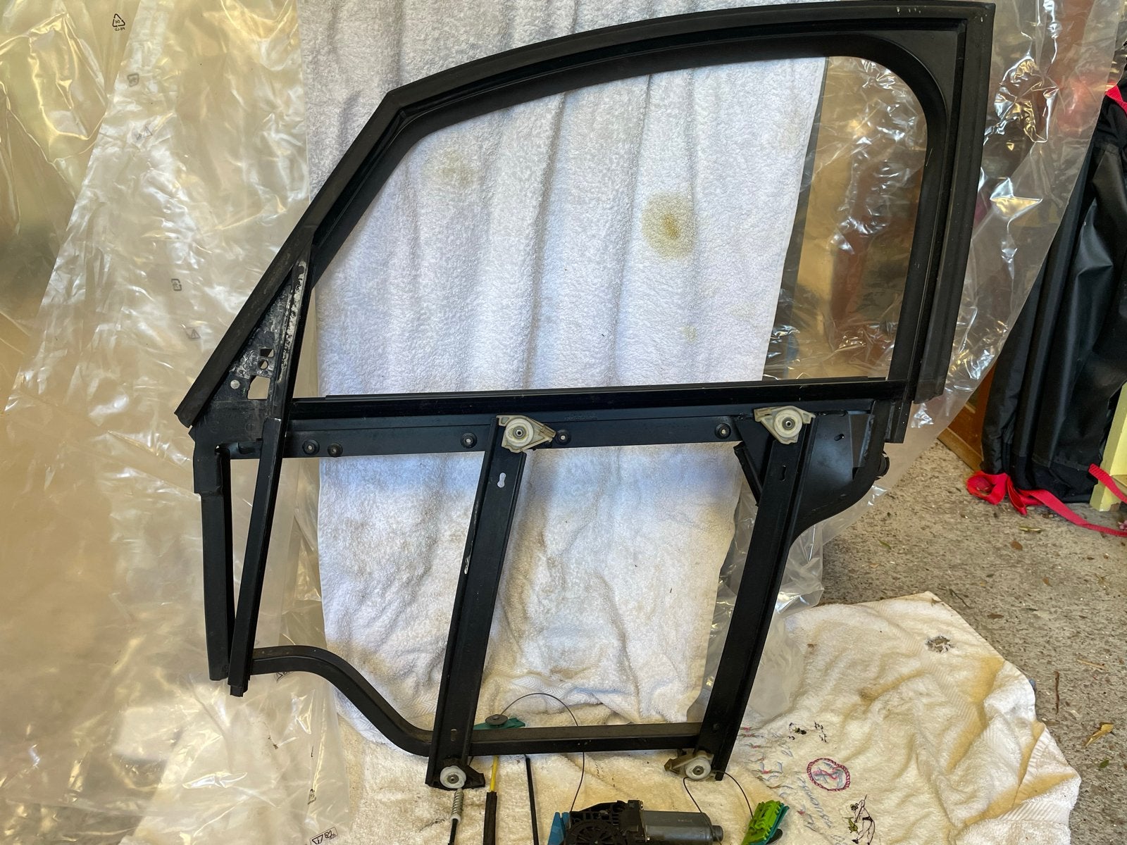 Audi A2 Raammechanisme Rechtsvoor met Motor en Glas, Ophalen, Gebruikt, Audi