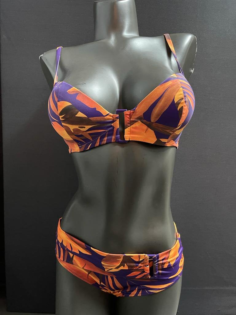 Promise bikini Voorgevormde cup  Maat 75d met slip 38, Verzenden, Nieuw, Paars, Bikini