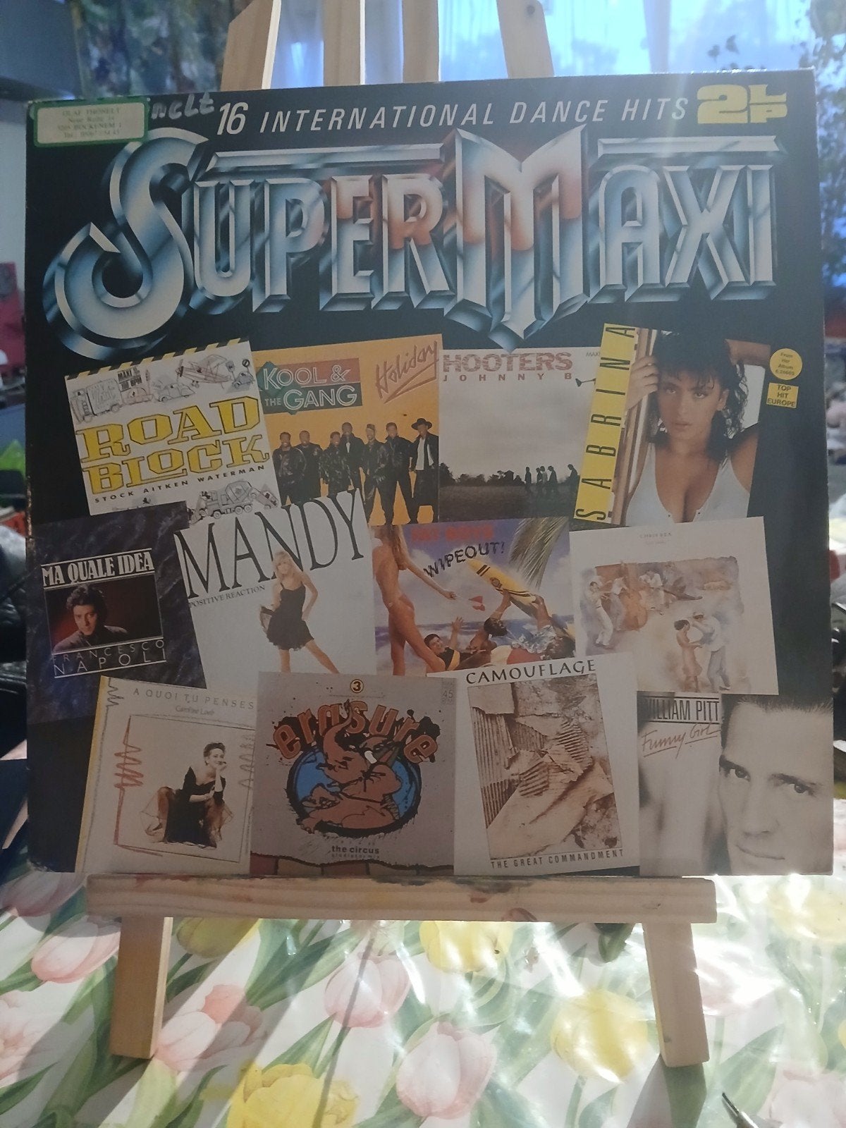 Super Maxi - 16 International Dance Hits 2LP, Cd's en Dvd's, Ophalen of Verzenden, Gebruikt, Dance, Verzamelalbum