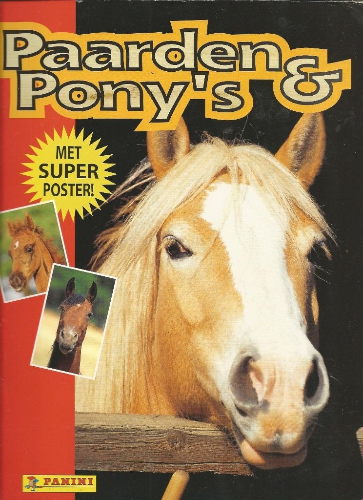 Plaatjesalbum Paarden en Pony`s van Panini  compleet, Ophalen of Verzenden, Zo goed als nieuw, Panini, Plaatjesalbum
