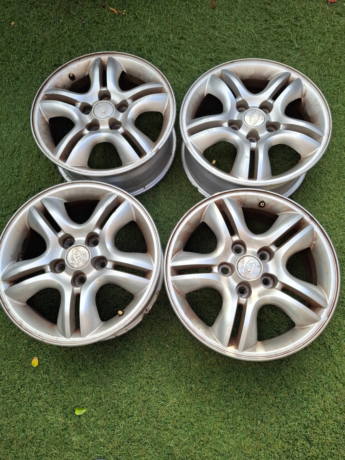4x 18 inch aluminium velgen voor Kia Sportage (2009), Auto-onderdelen, Ophalen, 18 inch, Gebruikt, Velg(en)